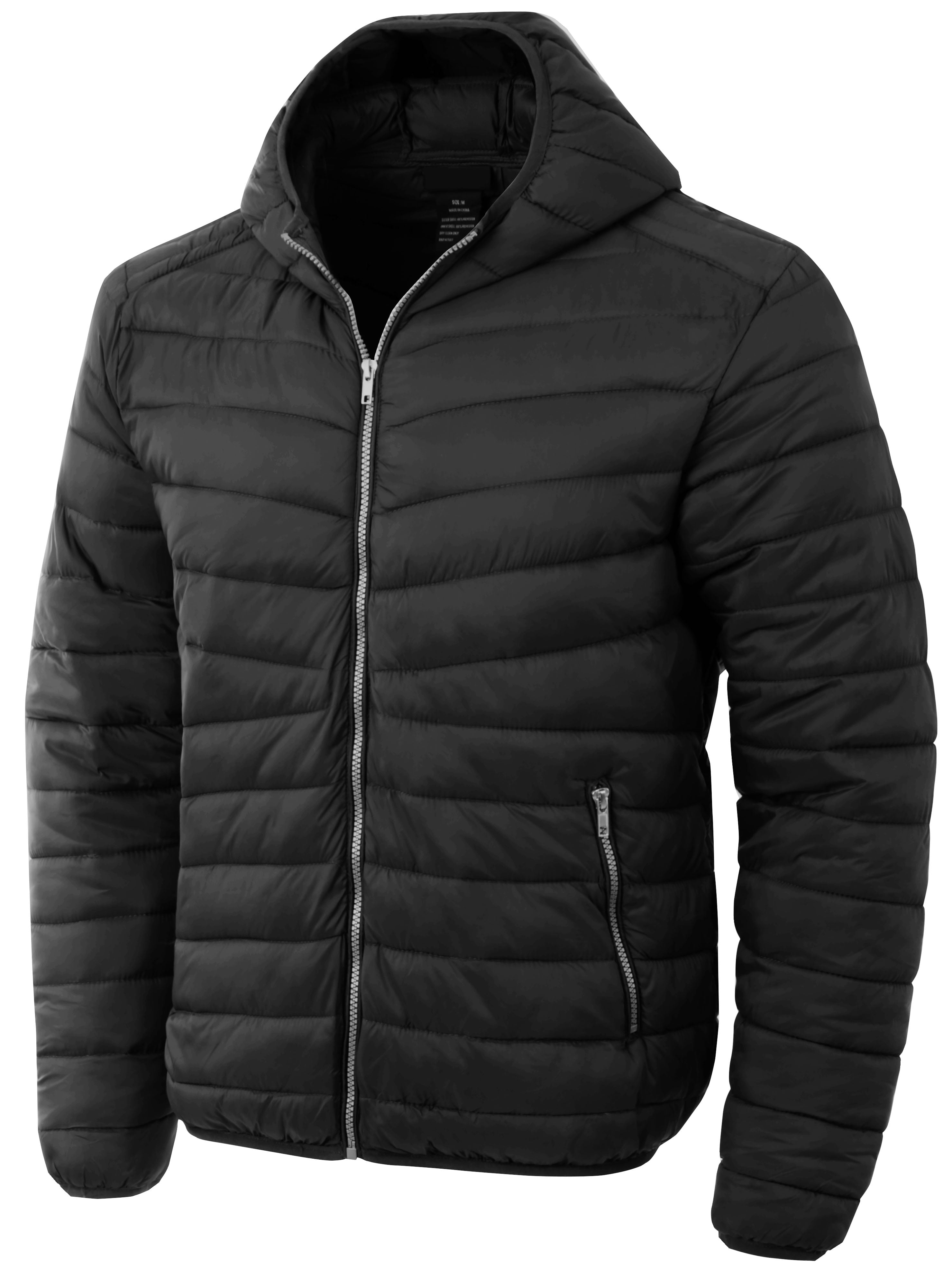 Ma Croix Mens Lightweight Puffer Jacket Alternative Down Quilted Hiking