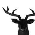 thumbnail image 7 of 3D Resin Deer Head Sculpture Wall Mounted Elk Animal Statue Figurines Decors Black, 7 of 7