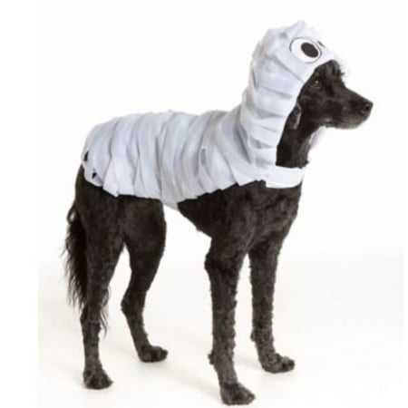 Pet Halloween White Mummy Monster Wrapped Pet Costume Medium Dog Puppy Clothing, Dress your dog up as a (not so) terrifying Mummy in this Thrills &.., By Thrills Chills Ship from US