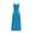 Sky Blue, variant on Ahuyic Printed Solid Color Plus Size Dress For Women, Summer Womens' Sleeveless Tank Long Maxi Dresses,Women's Wedding Guest Dress Sling Straps Backless Boat Neck Ankle-Length Skirt