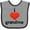 Heather and Black, variant on Inktastic I Love Grandma Boys or Girls Baby Bib