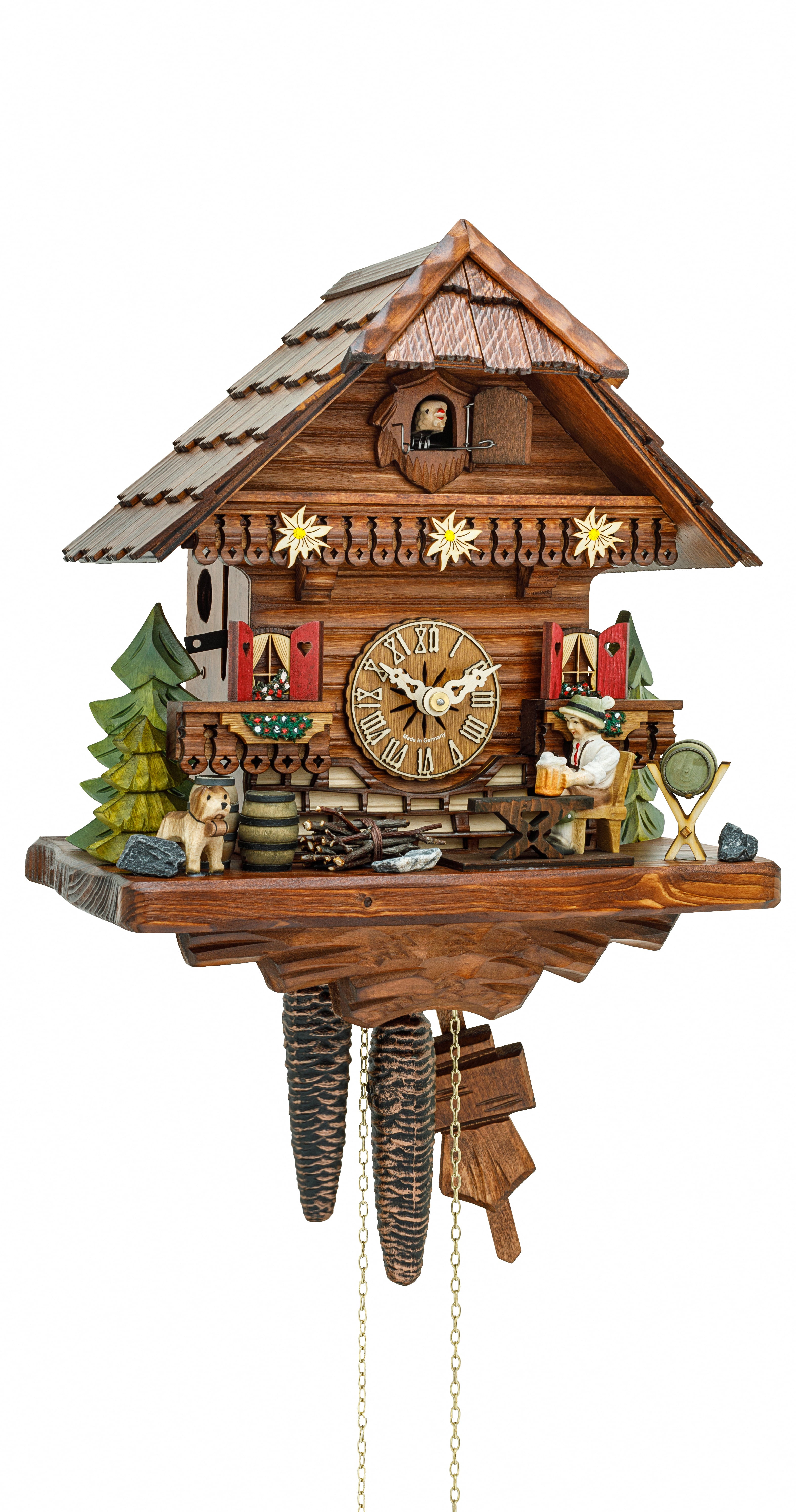 Quartz Train Cuckoo Clock, Black Forest Cuckoo Clock w/ Music – KingWood Clocks Décor & More