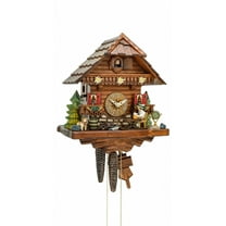 Cuckoo Clock Black Forest house with moving beer drinker KA 1695 EX