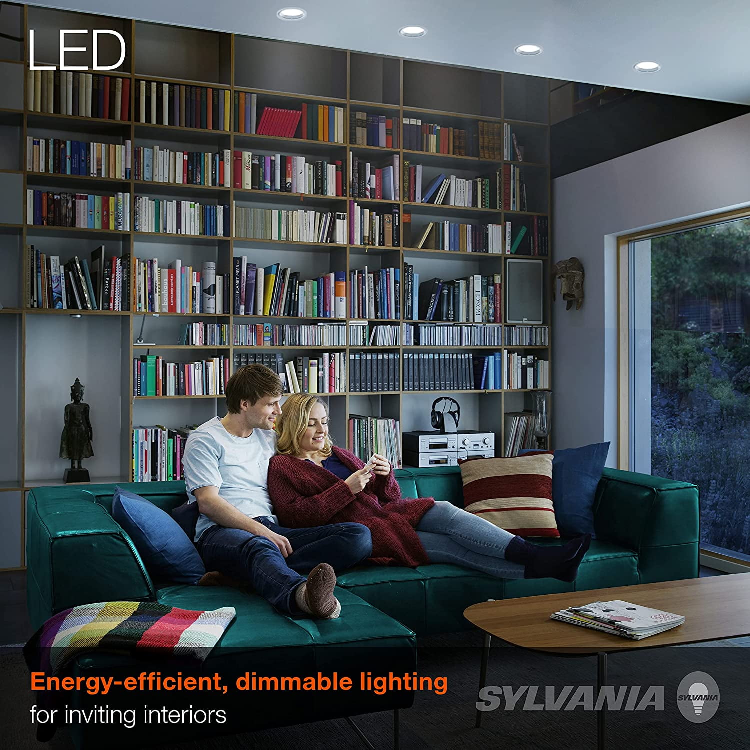 Sylvania 10W BR30 LED Daylight Dimmable Light Bulbs, 12-Pack