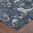 thumbnail image 3 of Addison Rugs Chantille Indoor/Outdoor Transitional Kids Navy Machine Washable Rectangle Rug, 9' x 12', 3 of 8