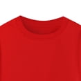 thumbnail image 5 of Splozh Girls Tops 3-14 Years Girls' Loose Sports Casual Crop Top Casual Fall Winter Cute Shirts,Red,6-7 Years, 5 of 6