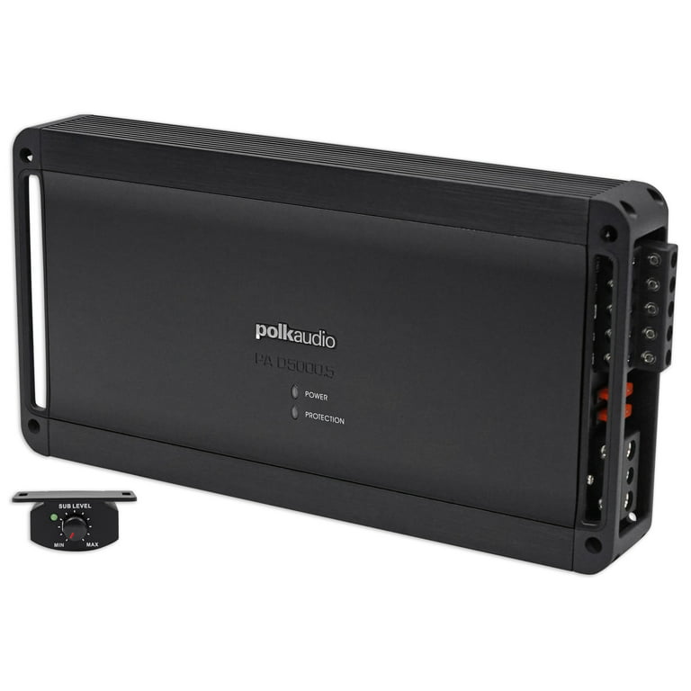 Polk Audio PAD5000.5 5-Channel 900W RMS 2-Ohm Car Amplifier+Amp Kit Pa D5000.5