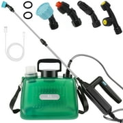Keyohome Electric Sprayer with 4 Mist Nozzles Electric Sprayer for Lawn,with Shoulder Strap,Portable,1.35 Gallon
