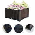 thumbnail image 2 of PURELY- Plastic Garden Bed Planter Kit For Vegetables Flower Herbs Grow Brown Outdoor, 2 of 6
