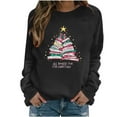 thumbnail image 5 of Winter Saving Talove Long Sleeve Shirts for Women Graphic Printed Sweatshirt Women Fall Clothes Ladies Crew Neck Tops Womens Tops Dressy Christmas Shirts, 5 of 6