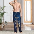 thumbnail image 5 of Vsdgher Beautiful New Year 2024 Print Mens Pajama Pants Sleep & Lounge Pants, PJ Bottoms With elastic waistb and Pockets, 5 of 5