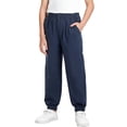 thumbnail image 2 of WPPGONE Teen Boys Cuffed Track Pants Breathable Moisture-Wicking Athletic Joggers with Elastic Waistband Big Kids School Workout Running Active Pants, 2 of 8