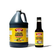 Bragg Liquid Aminos All Purpose Seasoning - Soy Sauce Alternative (1 Gallon) Gluten Free, No Gmo’S, Kosher Certified And Coconut Aminos, All Purpose Seasoning, 10 Oz, Single