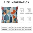 thumbnail image 5 of Creowell Mid-Century Lumbar Pillow Covers  Blue Orange Drop Shapes  Pillow Cases Modern Retro Throw Pillows  Home Decor For Living Room Couch Cushion Porch Patio Outdoor, 5 of 5