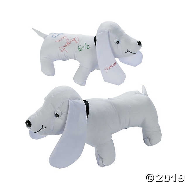 Autograph Stuffed Dog
