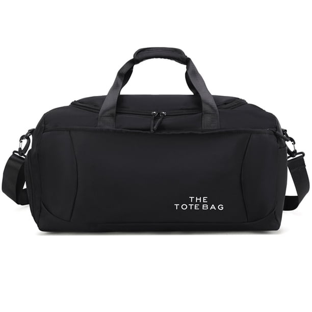 Bolsa de almacenamiento al aire libre, bolso de viaje multifuncional de nailon para senderismo, Camping, seco, húmedo, separado, impermeable, portátil, bandolera Fivean unisex