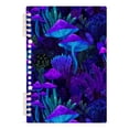 thumbnail image 7 of FORMRS 1-Subject Spiral Notebook 8" x 5" College Ruled 60 Refillable Sheet A5 Hard Cover, 2 Pack, Night Mushrooms Pattern, 7 of 7