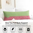 thumbnail image 3 of Tropical Watermelon Pattern Body Pillow Cover 20x54 - Cozy & Machine Washable with Hidden Zipper for Maternity & Sleep, 3 of 7