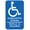 Warning Sign 6, variant on Minnesota Handicap Parking Sign - 8"x12", Vehicle Id Required, Metal Decor for Home, Business, Indoor/Outdoor, Easy to Mount