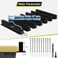thumbnail image 2 of 6-bin Overhead Garage Storage Rack, Ceiling Storage Racks Heavy Duty, Powder Coated Tote Storage Rack for Garages, Sheds, Storerooms (7 PCS, for 6 Bins), 2 of 8
