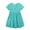 Mint Green, variant on Toddler Girl Clothes Cartoon Dress Casual Short Sleeves Dresses Cotton T-Shirt Summer Beach Dress 2 to 8 Years