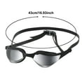thumbnail image 2 of Product Classification Swimming - Adult Competitive Goggles with -Fog Shield for Men and Women Silver Plate Design Sports Eyewear, 2 of 8