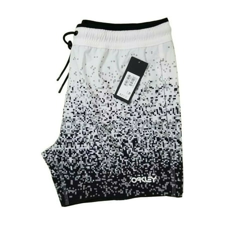 Men’s Oakley Beach Short Pixel Mind Blackout 16 Inches - Size XL