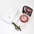 thumbnail image 1 of Mosiee Climbing Luminous Compass With Mirror Waterproof Hiking Compass With Led Lamp Scale Magnifier Outdoor Exploration Camping Parts, 1 of 9
