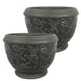 thumbnail image 5 of Southern Patio CRM-047063 8 in. Gracie Planter44; Deep Gray, 5 of 5