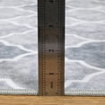 thumbnail image 2 of GlowSol 8x10 Machine Washable Rug Moroccan Geometric Area Rug Boho Rug Non-Shedding Stain-Resistant Accent Carpet for Dining Room Office, Light Gray, 2 of 7