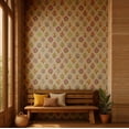 thumbnail image 2 of S4Sassy Peel & Stick Vinyl Wallpaper, Botanical Trellis Wall Paper Contact Paper Waterproof- Gray, 25"X 360", Textured Removable Asian Style Covering For Home Decor In Bedrooms & Living Areas, 2 of 9