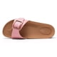 thumbnail image 4 of Sandalias planas para mujer, pantuflas con plantilla de corcho, hebilla ajustable, sandalias de verano a la moda, cómodas y antideslizantes, pantuflas para estar por casa, 4 of 6
