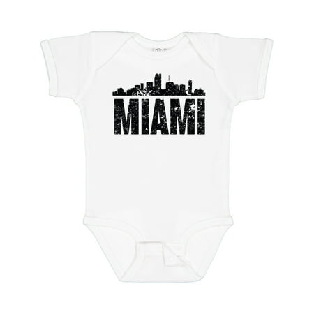 

Inktastic Miami Skyline Grunge Gift Baby Boy or Baby Girl Bodysuit