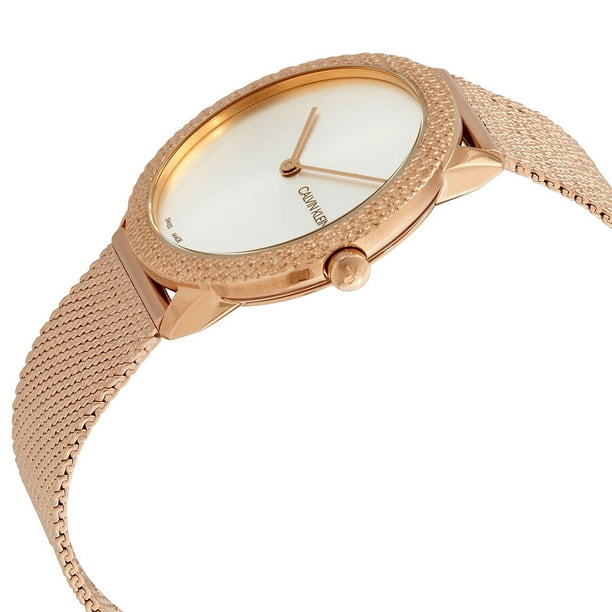 CALVIN KLEIN Minimal Quartz Silver Dial Unisex Watch K3M22U26 Walmart