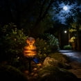 thumbnail image 4 of Python Legacy Golden Ember Edition Solar Garden Light Illuminated Python Statue Python Solar Landscape Lamp Python Solar Lamp Winged Python Figurine Light Rock Base Python Garden, 4 of 6