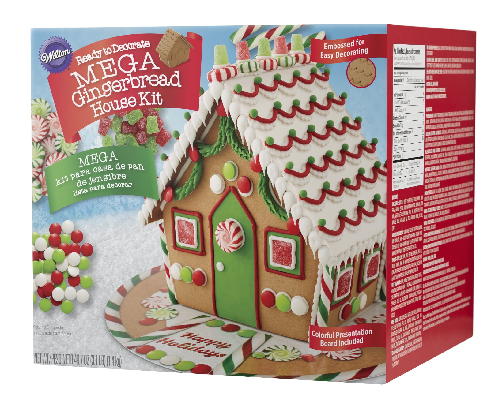 Wilton Ready-to-Decorate Mega Gingerbread House Decorating Kit, Pre ... Wilton Ready-to-Decorate Mega Gingerbread House Decorating Kit, Pre ...
