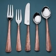 thumbnail image 6 of Ridge Design Burnt Black 20 Pcs. Flatware Set, 6 of 10