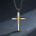 thumbnail image 5 of Coachuhhar Cross Necklace 925 Sterling Silver Cross Pendant Necklace Religious Jewelry Gifts for Men Women, 5 of 7