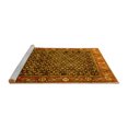 thumbnail image 2 of Ahgly Company Machine Washable Indoor Round Persian Yellow Traditional Area Rugs, 6' Round, 2 of 4