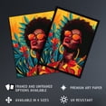 thumbnail image 2 of Artery8 Caribbean Woman Shades Pop Art Sunny Day Painting For Living Room Art Print Framed Poster Wall Decor 12x16 inch, 2 of 5