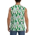 thumbnail image 4 of Kdxio Cactus Plants for Men's Muscle T-shirt,Sleeveless for Workout Running Athletic Gym Lounge Casual, 4 of 7