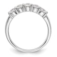 thumbnail image 2 of 14K White Gold Ring Band Wedding Diamond Lab Grown Round, Size 5, 2 of 8