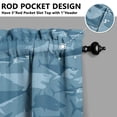 thumbnail image 5 of Kitchen Curtains 24 Inch Short - 3 Panel Set, Shark Whale Dolphin Ocean Theme, Rod Pocket Window Curtain, 100% Polyester for Nautical Farmhouse Kitchen, Easy Wash, 5 of 6