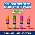 thumbnail image 2 of Elmer’s Scented Glue Sticks, School Glue, Clear Color, 6 Grams Each, 4 Count, 5 min Dry Time, 2 of 7