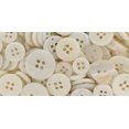 thumbnail image 2 of Buttons Galore Bouton Bonanza-Blanc, 2 of 2