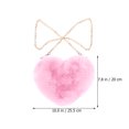 thumbnail image 3 of Miangastore 1 Pce Sac en Forme de Cœur Rose Chaîne Peluche Portable Rangement pour Femmes, 3 of 8