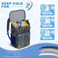 thumbnail image 6 of Tropical Plant Backpack Cooler, Leakproof Insulated Cooler Bag with Palm Leaf Pattern for Beach Vacation, Hiking, Picnic, Lunch Backpack for Men and Women, 6 of 6