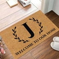 thumbnail image 2 of VogueV A-Z Alphabet Doormat - Personalized Entry Rug for Graduation J, 2 of 4