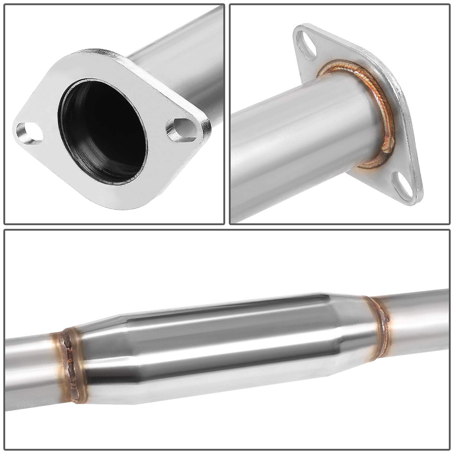 DNA Motoring CBE-IS300-BT For 2001 to 2005 Lexus IS300 Catback Exhaust System 4" Burn Tip Muffler - XE10 02 03 04