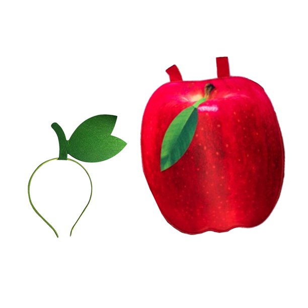 Disfraz de fruta, disfraz divertido de comida para Halloween, ideal para carnaval y eventos temáticos de comida. Niños de manzana